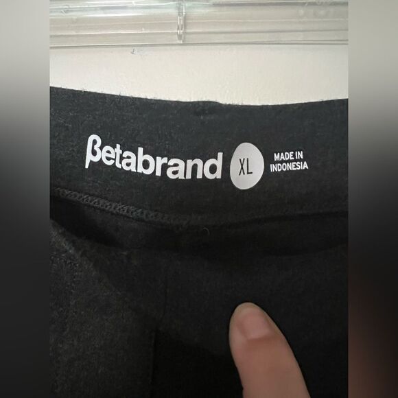 Betabrand Dress Pant Yoga Pants in Charcoal, Size XL - Straight Leg Stretch Work - Picture 3 of 5